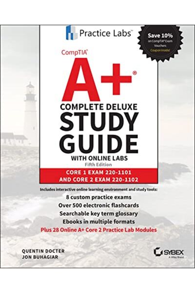 Wiley دليل الدراسة الكامل لشهادة Comptia A+ مع المختبرات عبر الإنترنت