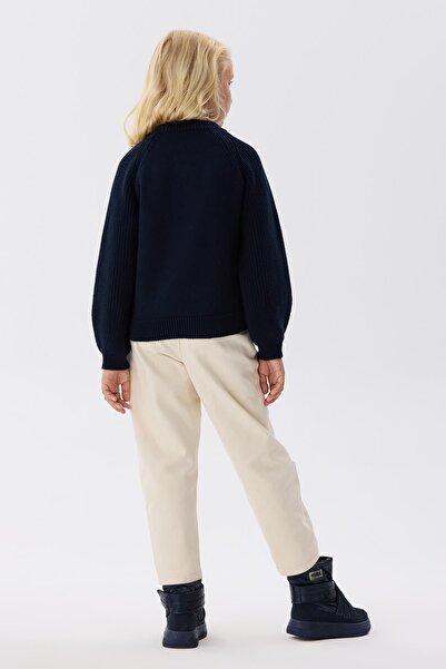 Tyess Girl's Navy Blue Sweater