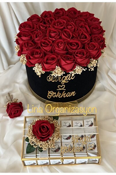 lina organizasyon Kız Isteme Çikolatası 60 Adet ,kız Isteme Çiçeği