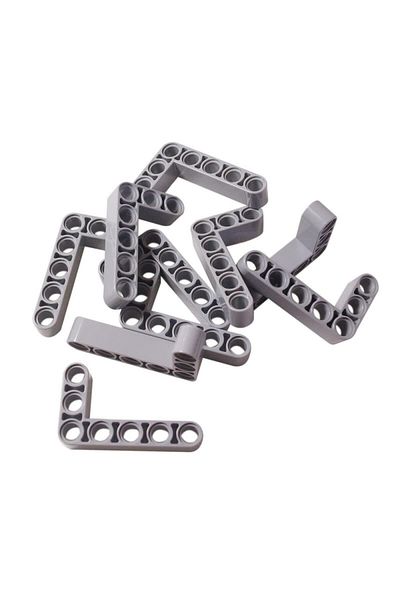 LEGO Light Gray Technic Moc Custom Liftarm - 3X5 Bent Thick L-Shape, 4 Pieces Will Be Sent