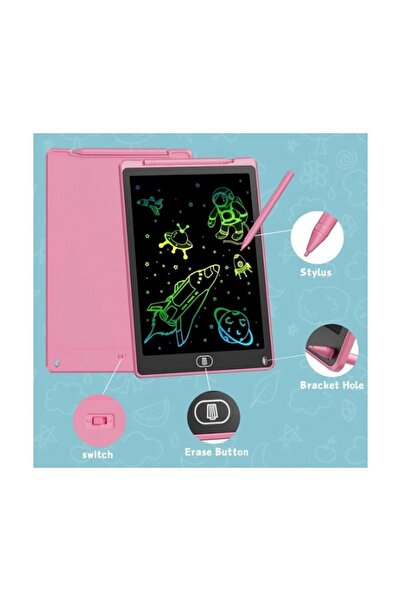 Vothoon 12 Inc Renkli Lcd Grafik Dijital Kalemli Çizim Tableti Yazı Tahta Not Yazma Eğitim Tableti