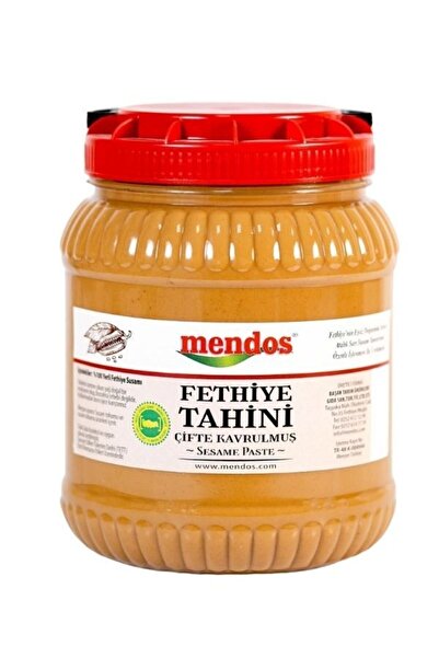 MENDOS Yerli Fethiye Susamından Coğrafi Işaretli, Taze - Çifte Kavrulmuş Fethiye Tahini 1900 gr
