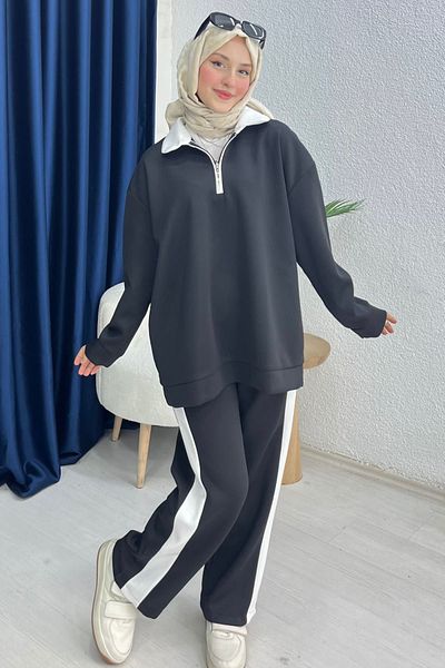 lurex moda Βασικό Σετ Scuba Fabric ριγέ