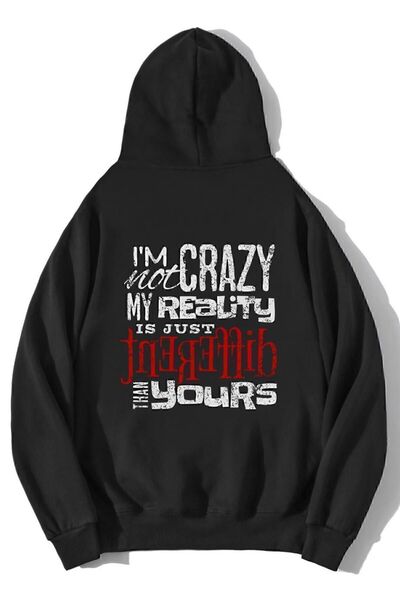 BRZ COLLECTION Hanorac supradimensionat unisex I'm Not Crazy
