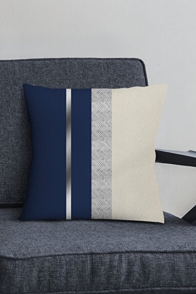 Viva Home Срібний синьо-чорний преміум тканина з конячої шерсті, двостороння ...