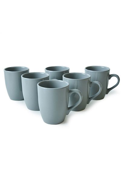 Keramika Gray Alpha Mug 11 Cm 6 Pieces 638