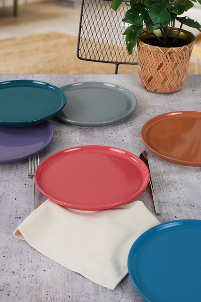 Keramika Farfurie Nordic Mixed Tort 22 Cm 6 Bucuri 406-620