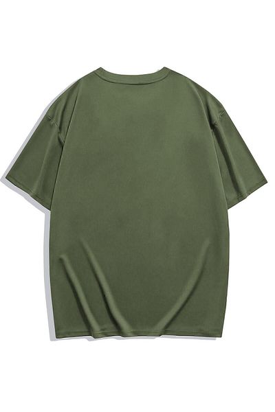 BRZ COLLECTION Unisex Oversize Basic T-shirt Χακί