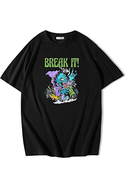 BRZ COLLECTION Tricou Break It oversize unisex