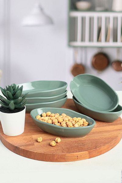 Keramika Bol pentru gustări Green Sea / Bol pentru sos 14 Cm 6 Bucăți 326