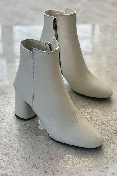 TUNAELLİ Γυναικείες μπότες Nude Color - Γνήσιο φυσικό δέρμα & μποτάκι