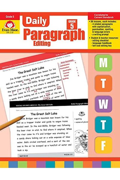 Evan Moor Educational Daily Paragraph Editing Grade 5 Teacher Edition