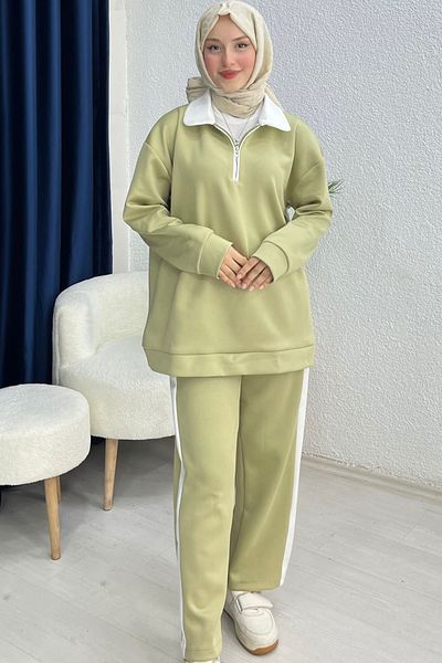 lurex moda Βασικό Σετ Scuba Fabric ριγέ