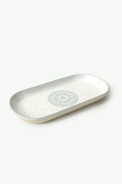 Keramika Stone Boat Plate 28 Cm 2 Pieces 21427
