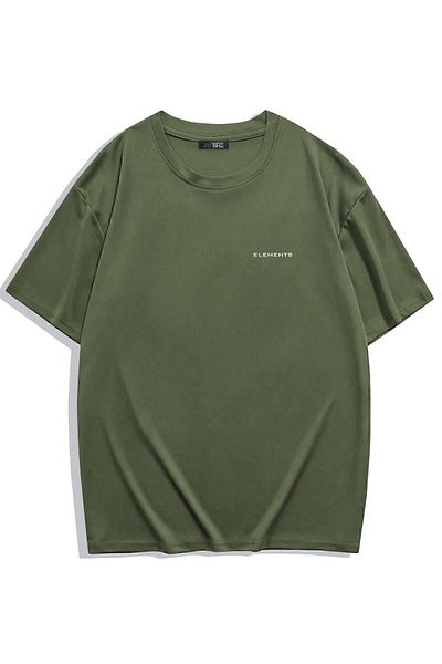 BRZ COLLECTION Unisex Oversize Basic T-shirt Χακί