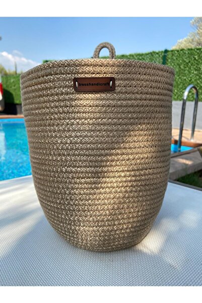 Genel Markalar STD Poşetlik Saman Renk Dekoratif Poşet Düzenleyici 23*25 Cm Klasik