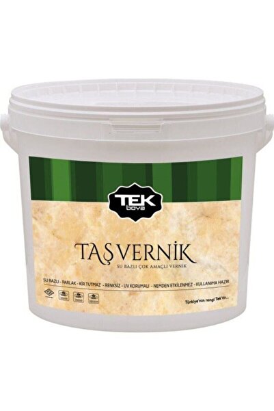 TEK BOYA Su Bazlı Taş Vernik 2,5 Litre Seramik veya Taş Yüzeylerde Gönül Rahatlığı ile Kullanım