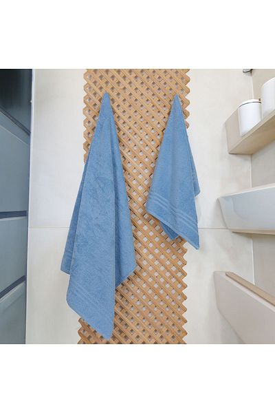 Dotamess Σετ πετσετών μπάνιου Milano Premium 100% οργανικό βαμβάκι: 1 πετσέτα μπάνιου και 1 πετσέτα χεριών, προσώπου