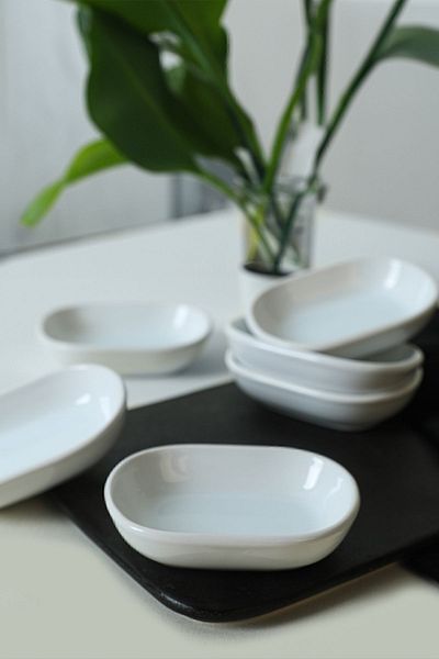 Keramika White Noyan Snack Bowl 11 cm 6 Τεμάχια 004