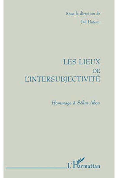 Harmattan Les Lieux De Lintersubjectivite