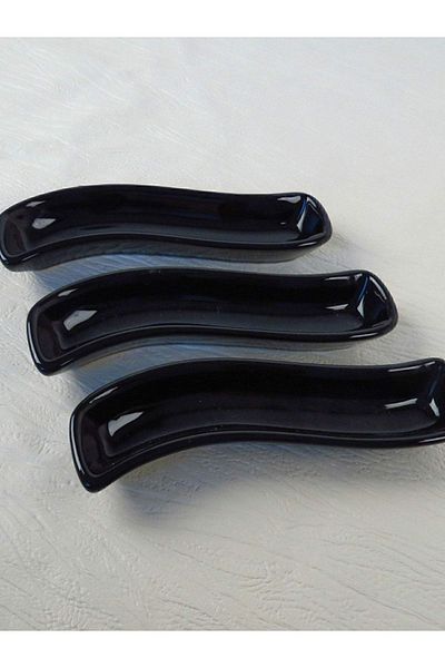 Keramika Black Ivory Olive Tray 18 Cm 3 Pieces