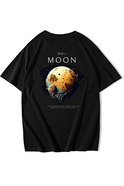 BRZ COLLECTION Tricou oversize unisex No1 Moon