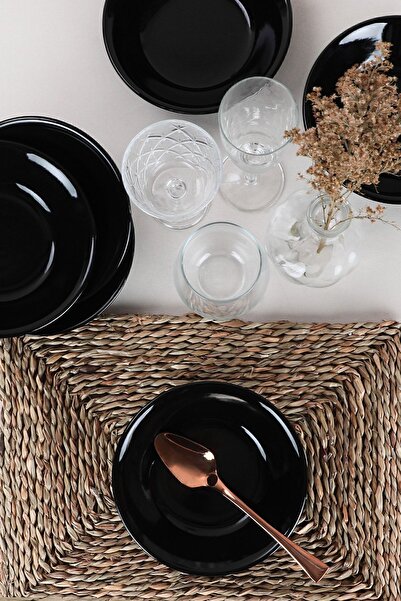 Keramika Black Hitit Dinner Plate 18 Cm 6 Pieces 650