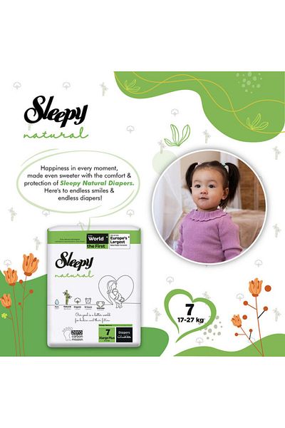 Sleepy Ecologic Pants Size 6 | 96 count | Eco-Friendly | Hypoallergenic | Absorbent | All-Natural