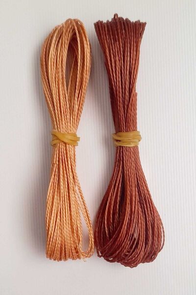 232 Konsept 2 Bağ 16 Metre Açık Ve Koyu Kahve Kahverengi Tespih Ipi Bileklik ...