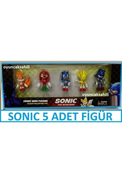oyuncakchi Sonıc 5 Adet Oyuncak Figür Sonik 5 Li Çizgi Film Karakteri Sonic