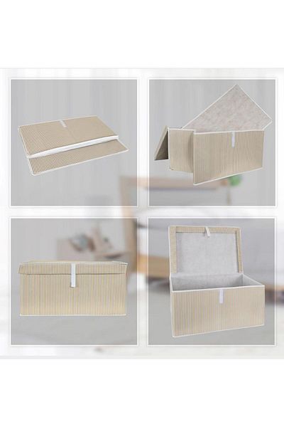 Emofom 60×40×30 см Мега сгъваема кутия - Съхранение Възглавница Спейт Съхранение на дрехи
