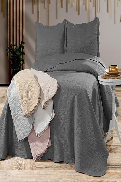 eco concept Quilted Embroidered Double Bedspread - Daily Use