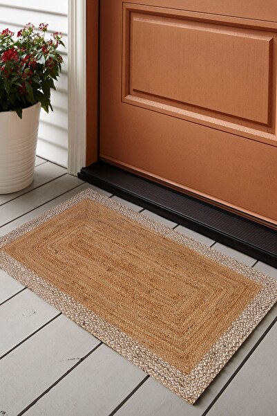 Else Dekor Hasır Jüt Desenli Modern Iç Ve Dış Kapı Önü Paspası Kps-5