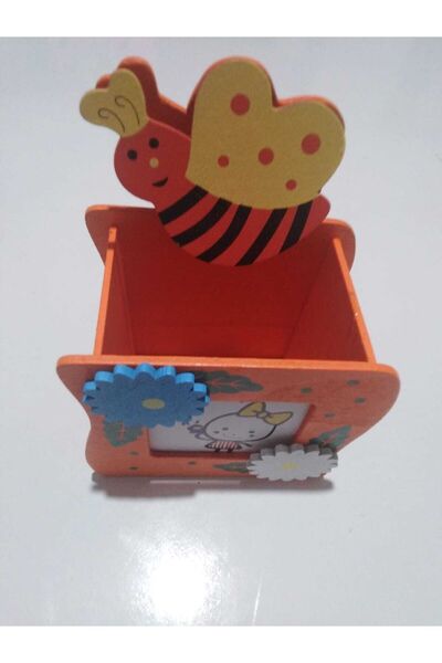 Generic Brand Ornament de vitrina Suport pentru stilouri si note din lemn 5x1...