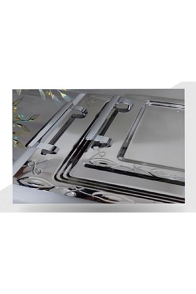 İnter Steel Bade 2-Piece Tea Tray