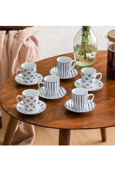 LC Waikiki LCW HOME 6 Kişilik Porselen Kahve Fincan Takımı 90 Ml 406