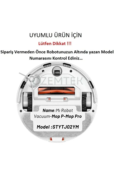 Ozemtek Xiaomi Mi Robot Vacuum Mop Pro - Αριθμός μοντέλου P Stytj02ym, Συμβατό με 5 τεμάχια