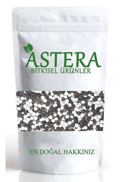 ASTERA 100 Gr 2 Colored Black Pepper Grain Mixed ( White - Black )