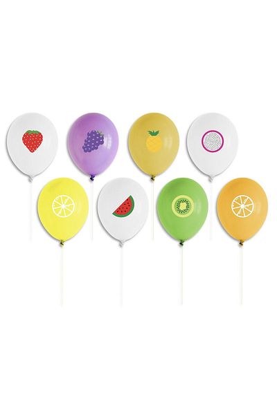 Mini Parti Fruit Themed Mini Party Store Balloon - Pack of 10