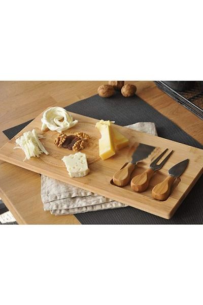 BALSA لوح تقديم الجبن من الخيزران مقاس 39 × 20 سم