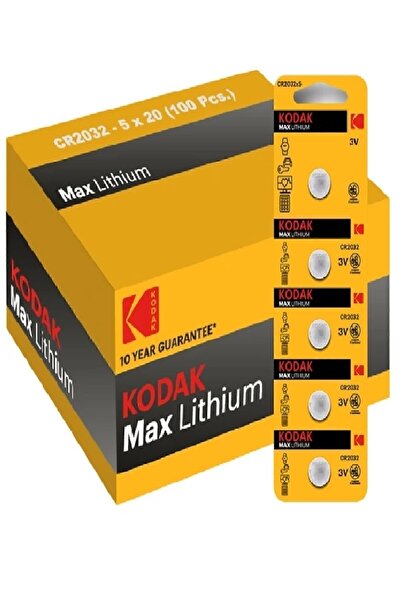 Kodak 100 Adet Cr2032 Lityum Para Pil