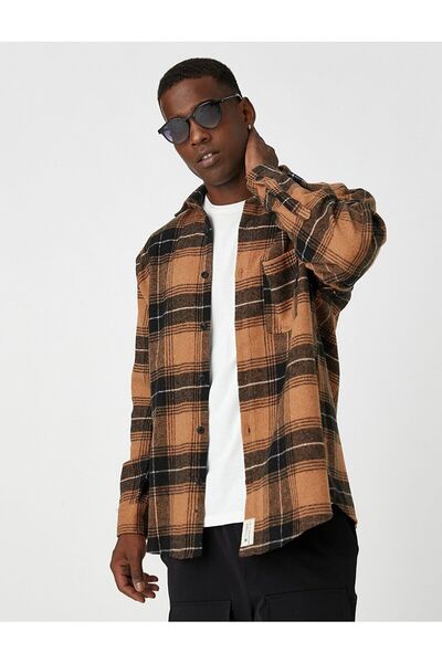Koton Men's Plaid Lumberjack Shirt