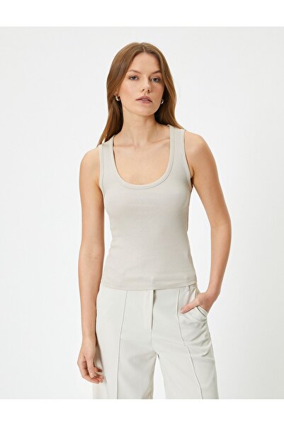Koton Women's U-Neck Tank Top