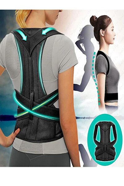 UYDEE Balenli Medikal Dik Duruş Sırt-bel Korsesi Kadın Erkek Kamburluk Önleyi...