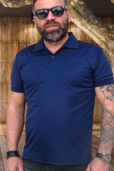 yakamor Tricou cu guler polo cu model de ploaie