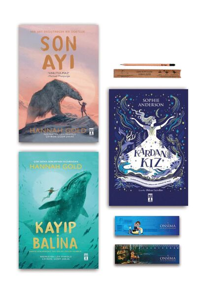 Genç Timaş Kardan Kız - Son Ayı - Kayıp Balina Set 3 Kitap