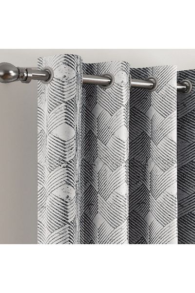 Home Box Eco Era Riah 2-Piece Jacquard Curtain Set - 135x280 cm