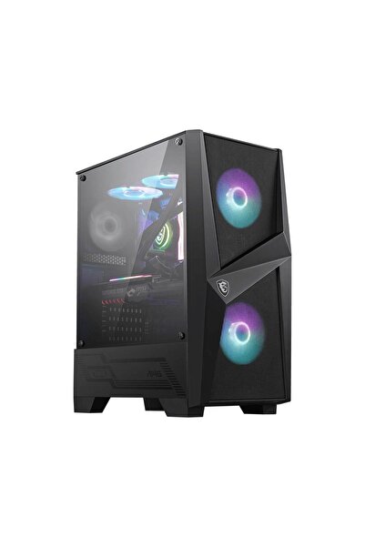 MSI Mag Forge 100r Usb3.2 2x12cm Argb 12cm Fan Pencerelı Atx Sıyah Kasa