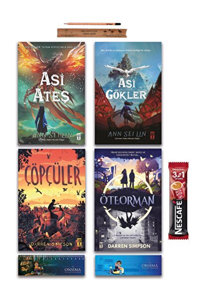 Genç Timaş Asi Ateş - Asi Gökler - Çöpçüler - Öteorman Set 4 Kitap