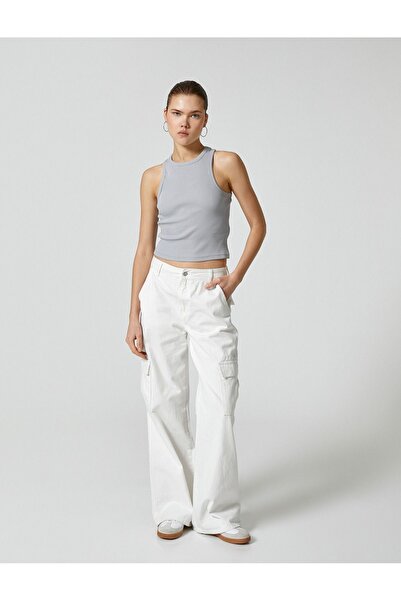 Koton Women's Basic Halter Blouse